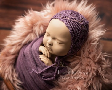 Beautiful newborn photo hat - LILY BONNET
