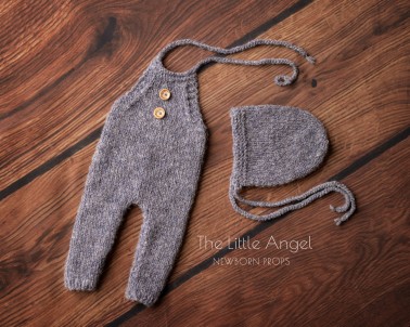 Rompersy i czapka do sesji noworodkowej - TOMMY