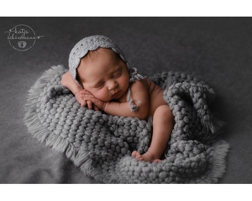 Czapeczka do sesji noworodkowych - MIMI BONNET
