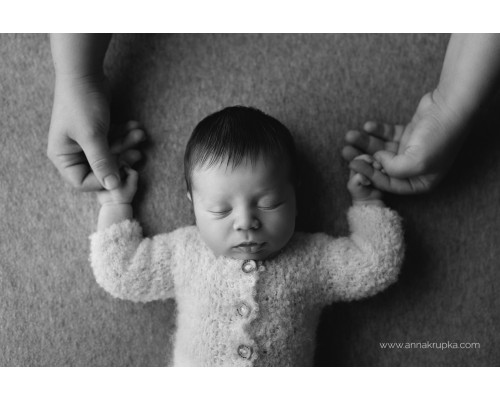 Newborn photo props - rompers SHAGGY