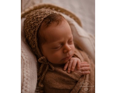 Czapeczka do sesji noworodkowych - LUCKY BONNET