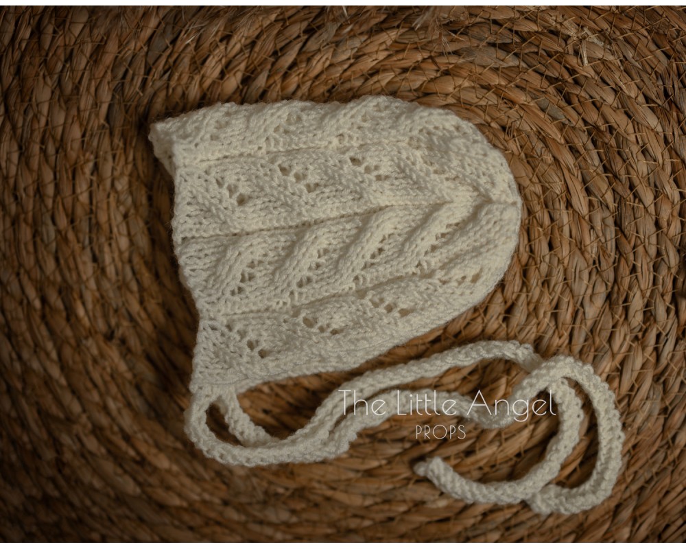 Vintage newborn photo hat - EMILY BONNET