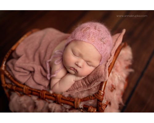 Newborn photo bonnet - ARACESCA - for baby photographers
