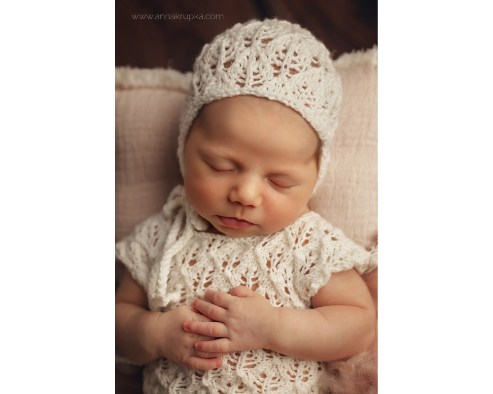 Vintage newborn photo hat - MADDY BONNET