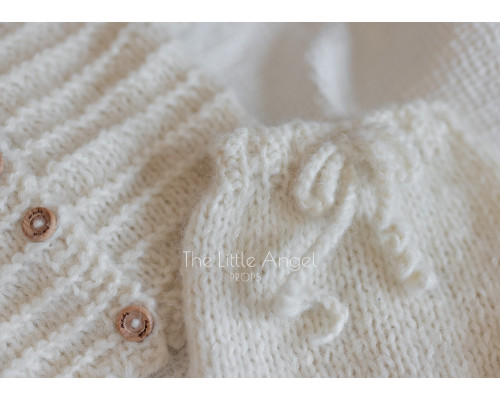 Komplet w stylu oversize - sweter i spodenki