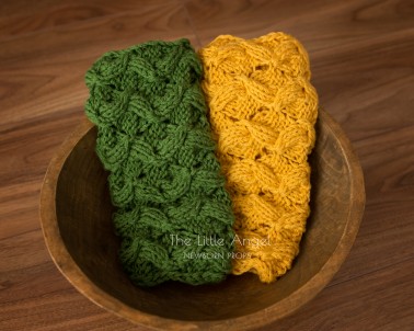 Newborn props set - blanket & hat SANDRA