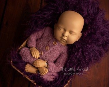 Newborn photo props - rompers SHAGGY