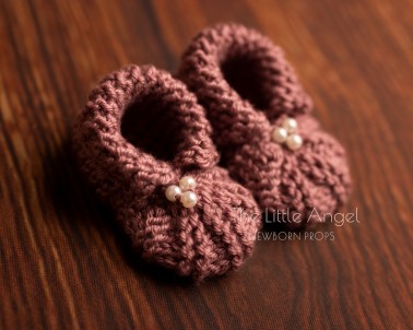 Newborn photo props - LITTLE ANGEL SHOES