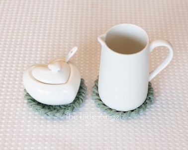 Cotton cord coasters - Little Angel Props