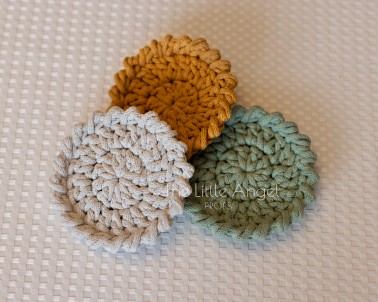 Cotton cord coasters - Little Angel Props
