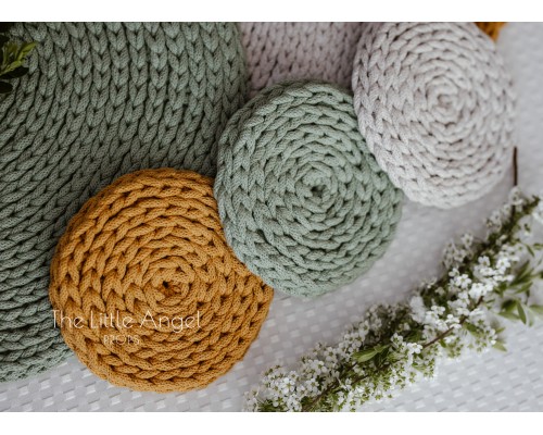 Cotton cord table and cup coasters - Little Angel Props