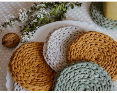 Cotton cord coasters - Little Angel Props