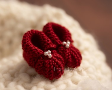 CHRISTMAS NEWBORN PROPS - LITTLE SHOES