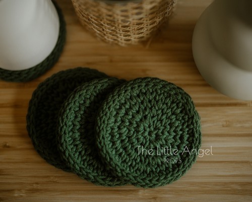 Cotton cord coasters - Little Angel Props