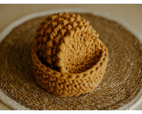 Szydełkowe podstawki pod kubek & koszyk- Little Angel Props