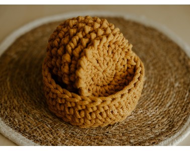 Szydełkowe podstawki pod kubek & koszyk- Little Angel Props