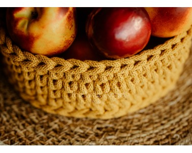 Ręcznie pleciony koszyk na owoce - Little Angel Props